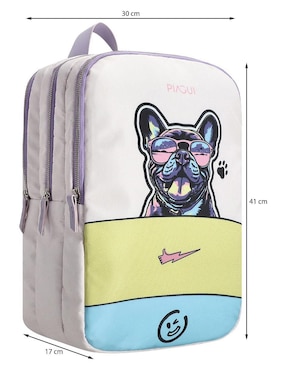 Mochila casual Piagui Dog Lover para mujer