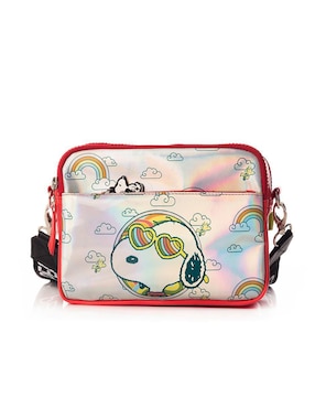 Bolsa Crossbody Peanuts Arcoíris Snoopy Para Mujer