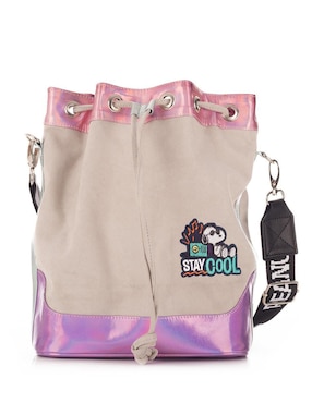 Bolsa Bucket Peanuts Snoopy Para Mujer