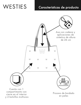 Bolsa tote Westies para mujer