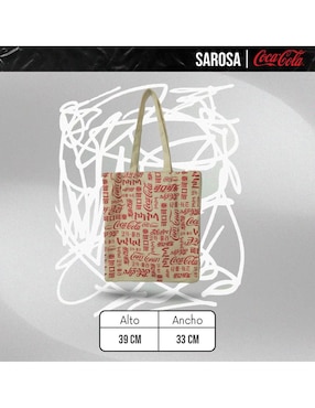 Bolsa tote Sarosa Coca Cola Coca-Cola unisex