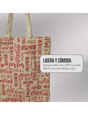 Bolsa tote Sarosa Coca Cola Coca-Cola unisex