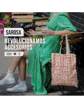 Bolsa tote Sarosa Coca Cola Coca-Cola unisex