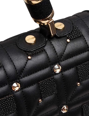 Bolsa satchel Cuadra de piel para mujer