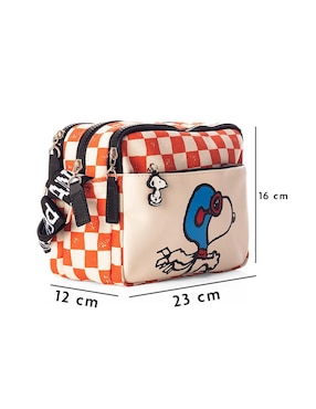 Bolsa crossbody Peanuts Racing Snoopy para mujer