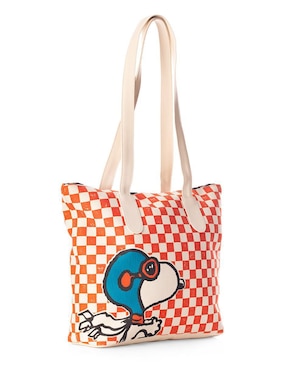 Bolsa tote Peanuts Racing Snoopy para mujer