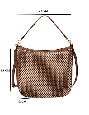Bolsa hobo Fossil Jolie de piel para mujer
