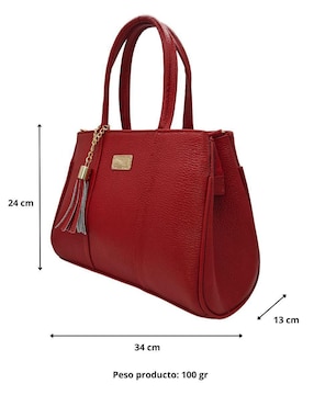 Bolsa satchel Fana de piel para mujer