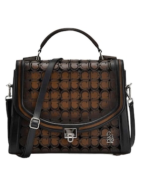 Bolsa satchel Cuadra para mujer