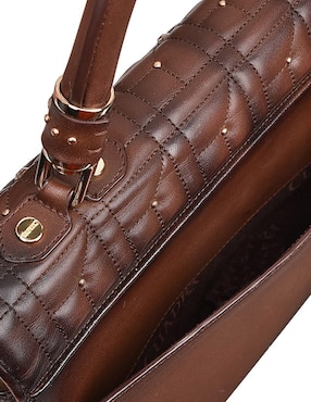 Bolsa flap Cuadra de piel para mujer
