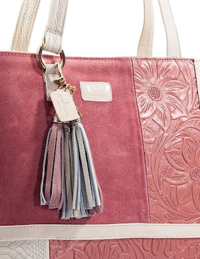 Bolsa tote Angelozano Victoria Grabada de piel para mujer