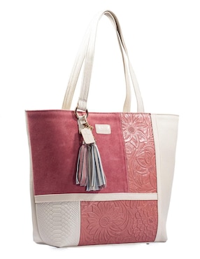 Bolsa tote Angelozano Victoria Grabada de piel para mujer