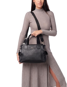 Bolsa satchel Pikolinos Pau de piel para mujer