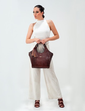Bolsa tote Angelozano Elisa Cocodrilo de piel para mujer
