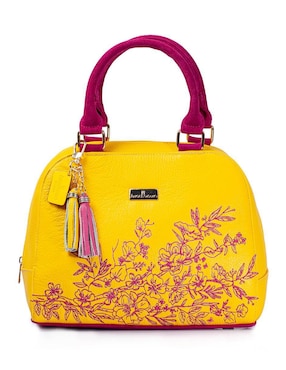 Bolsa satchel Angelozano Elsa de piel para mujer