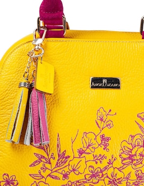 Bolsa satchel Angelozano Elsa de piel para mujer
