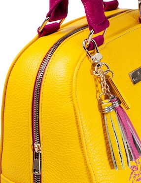Bolsa satchel Angelozano Elsa de piel para mujer