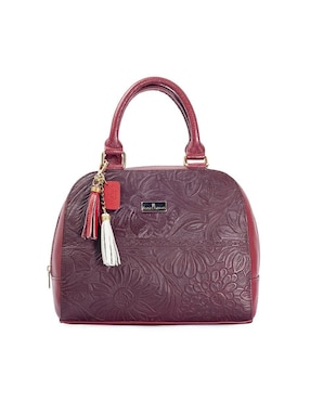 Bolsa satchel Angelozano Elsa de piel para mujer