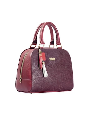 Bolsa satchel Angelozano Elsa de piel para mujer