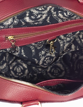 Bolsa satchel Angelozano Elsa de piel para mujer