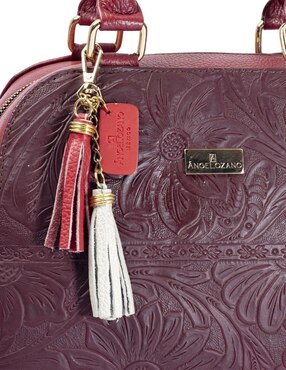 Bolsa satchel Angelozano Elsa de piel para mujer