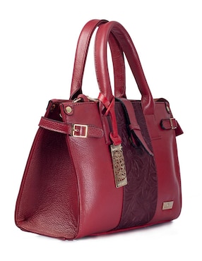 Bolsa satchel Angelozano Samantha de piel para mujer