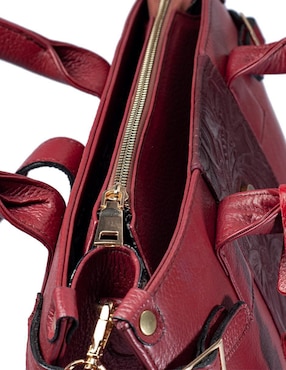 Bolsa satchel Angelozano Samantha de piel para mujer