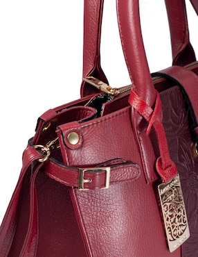Bolsa satchel Angelozano Samantha de piel para mujer