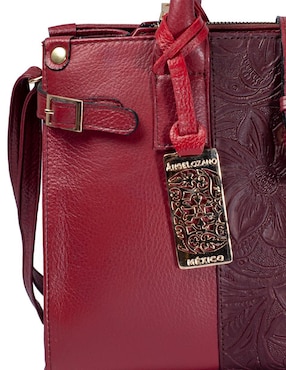 Bolsa satchel Angelozano Samantha de piel para mujer