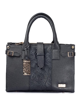Bolsa satchel Angelozano Samantha de piel para mujer