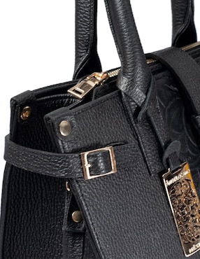 Bolsa satchel Angelozano Samantha de piel para mujer