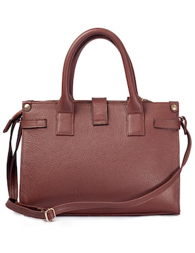 Bolsa satchel Angelozano Samantha de piel para mujer