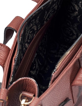 Bolsa satchel Angelozano Samantha de piel para mujer