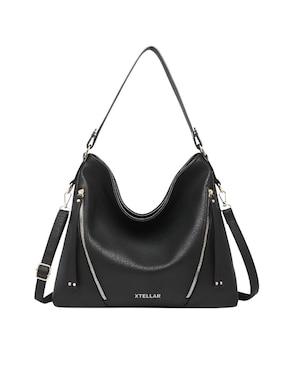 Bolsa shoulder Xtellar de cuero para mujer