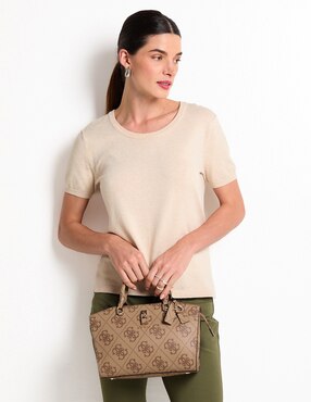 Bolsa satchel Guess Queensland para mujer