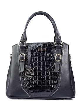 Bolsa satchel Angelozano Lourdes de piel para mujer