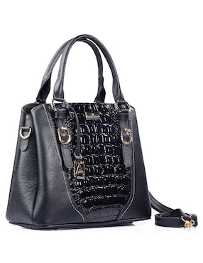 Bolsa satchel Angelozano Lourdes de piel para mujer