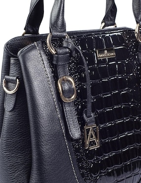 Bolsa satchel Angelozano Lourdes de piel para mujer