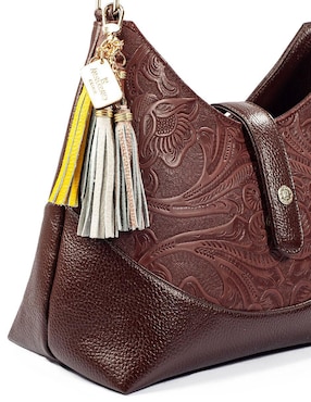 Bolsa hobo Angelozano Magali de piel para mujer