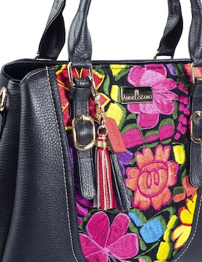 Bolsa satchel Angelozano Lourdes de piel para mujer