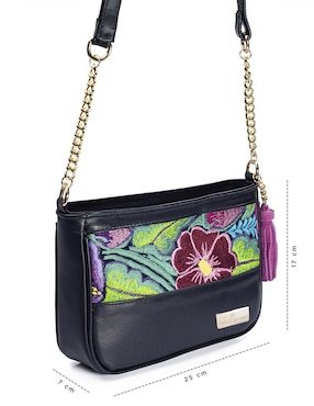 Bolsa crossbody Angelozano Eva Piel Zinacantán de piel para mujer