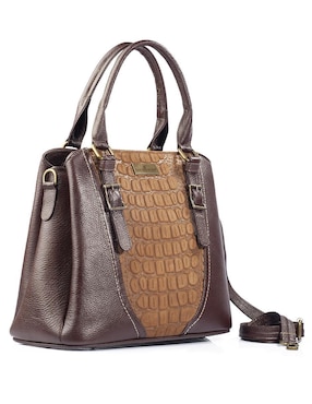 Bolsa satchel Angelozano Lourdes de piel para mujer