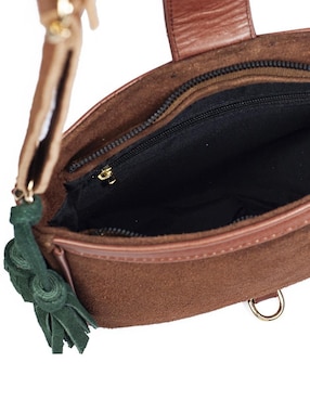 Bolsa crossbody Angelozano Eva Piel Gamuza Shedron de piel para mujer