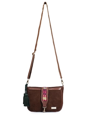 Bolsa crossbody Angelozano Eva Piel Gamuza Shedron de piel para mujer