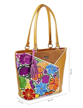 Bolsa tote Angelozano Florentina de piel para mujer