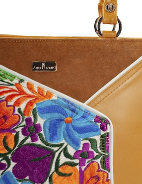 Bolsa tote Angelozano Florentina de piel para mujer