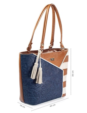 Bolsa tote Angelozano Florentina de piel para mujer