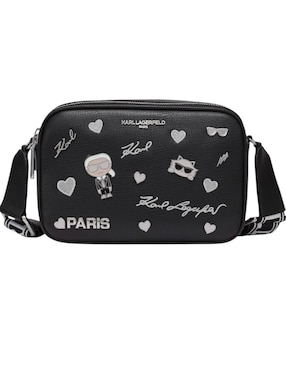 Bolsa crossbody Karl Lagerfeld Paris Pin Aris de piel para mujer