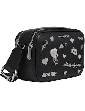 Bolsa crossbody Karl Lagerfeld Paris Pin Aris de piel para mujer