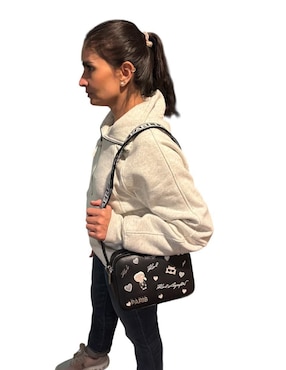 Bolsa crossbody Karl Lagerfeld Paris Pin Aris de piel para mujer